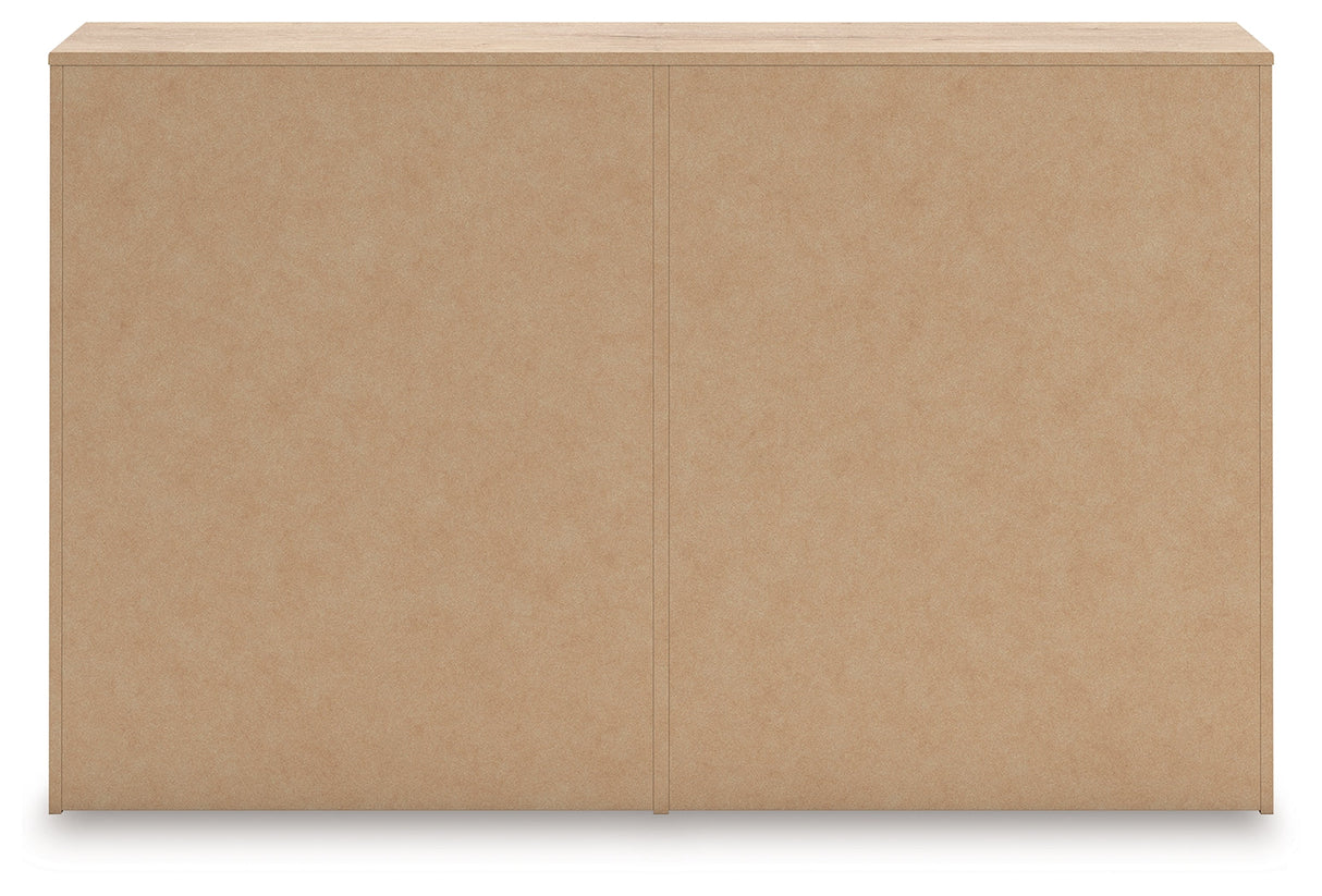 Sanginlane Tan Dresser by Ashley at Eve Furniture