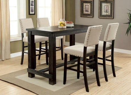 Sania Antique Black Bar Table by Furniture of America at Eve Furniture
