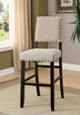 Sania Antique Black/Beige Bar Chair by Furniture of America at Eve Furniture