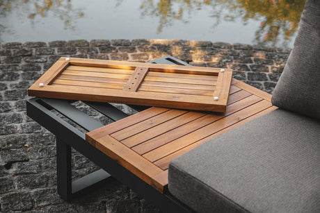 San Jose Gun Metal/Natural/Gray Modular Sectional by Furniture of America at Eve Furniture