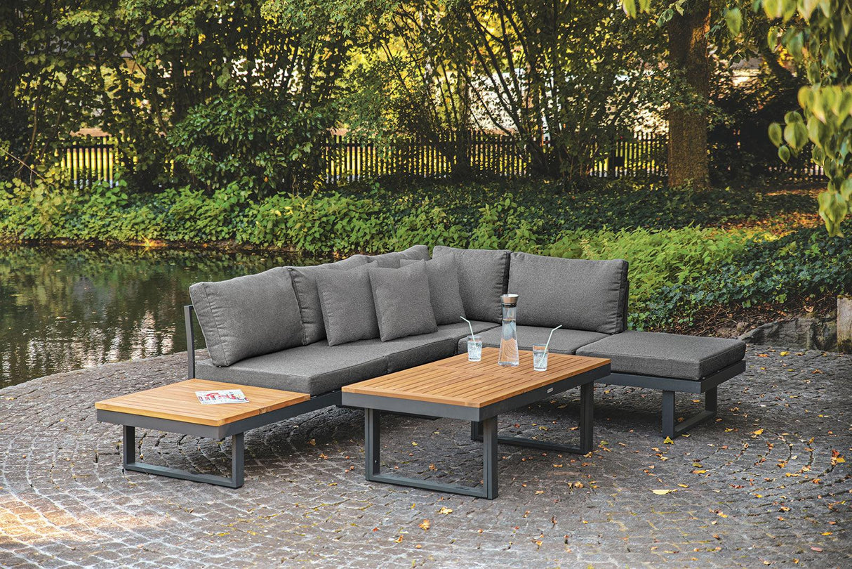 San Jose Gun Metal/Natural/Gray Modular Sectional by Furniture of America at Eve Furniture