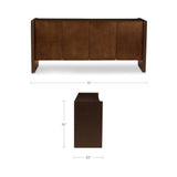 Sanna Aged Brass Sideboard by Moe's Home at Eve Furniture