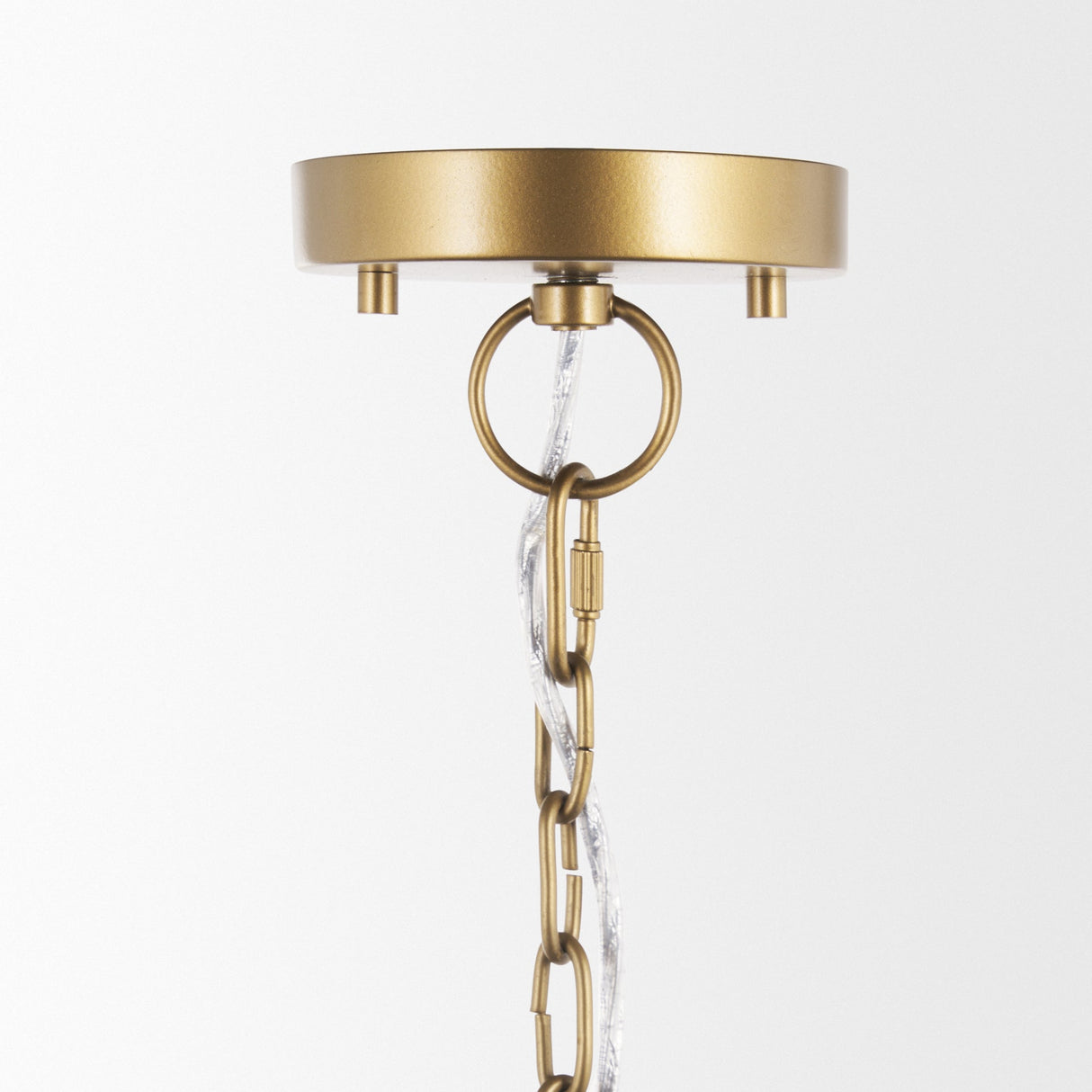 Sanne Antiqued Gold Metal w/ Silver Foil Large Pendant Light by Mercana at Eve Furniture