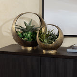 Sansa Gold Containers by Crestview at Eve Furniture