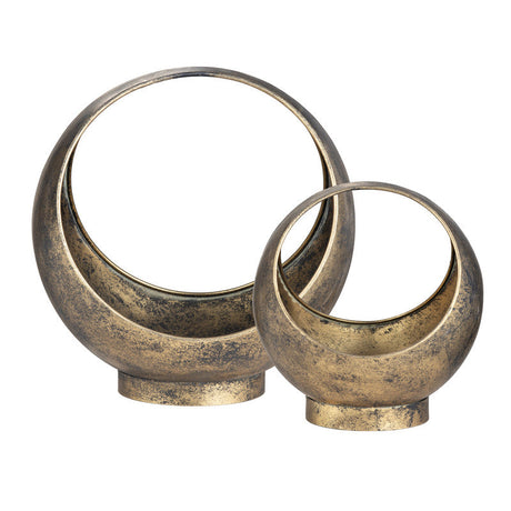 Sansa Gold Containers by Crestview at Eve Furniture