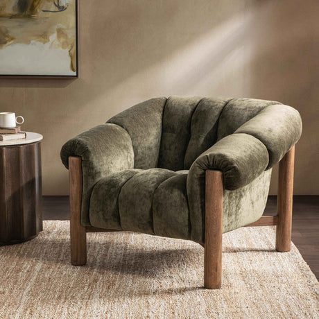 Sansa Olive Green Accent Chair by Classic Home at Eve Furniture