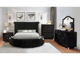 Sansom Black 4-Piece Queen Bedroom Set by Furniture of America at Eve Furniture
