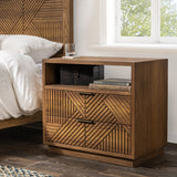 Santa Clara 2 Drawer Nightstand - Caramel Brown by Classic Home at Eve Furniture