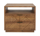 Santa Clara 2 Drawer Nightstand - Caramel Brown by Classic Home at Eve Furniture