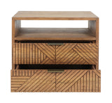 Santa Clara 2 Drawer Nightstand - Caramel Brown by Classic Home at Eve Furniture