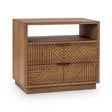Santa Clara 2 Drawer Nightstand - Caramel Brown by Classic Home at Eve Furniture