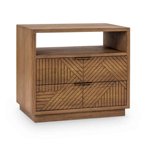 Santa Clara 2 Drawer Nightstand - Caramel Brown by Classic Home at Eve Furniture