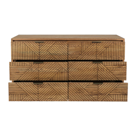 Santa Clara 6 Drawer Dresser - Caramel Brown by Classic Home at Eve Furniture