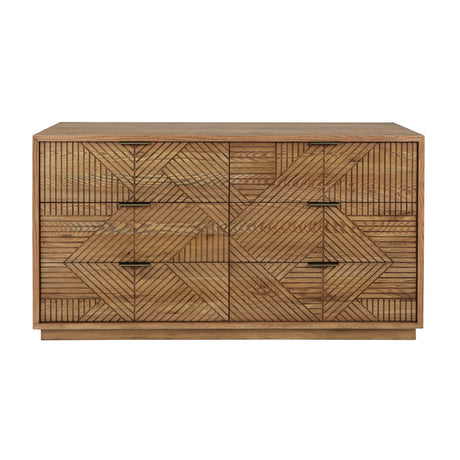 Santa Clara Caramel Brown 6 Drawer Dresser by Classic Home at Eve Furniture