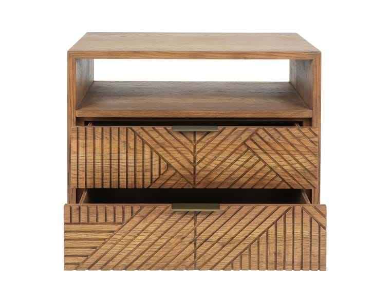 Santa Clara Caramel Brown Nightstand by Classic Home at Eve Furniture
