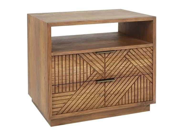 Santa Clara Caramel Brown Nightstand by Classic Home at Eve Furniture