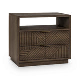 Santa Clara Toasted Brown 2 Drawer Nightstand by Classic Home at Eve Furniture