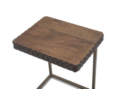 Santa Cruz 18" Side Table in Two Tone by Home Trends & Design at Eve Furniture
