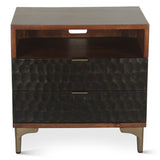 Santa Cruz 26" Nightstand in Two Tone by Home Trends & Design at Eve Furniture