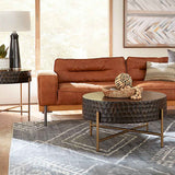 Santa Cruz 34" Round Coffee Table in Two Tone by Home Trends & Design at Eve Furniture