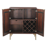 Santa Cruz 39" Bar Cabinet in Two Tone by Home Trends & Design at Eve Furniture