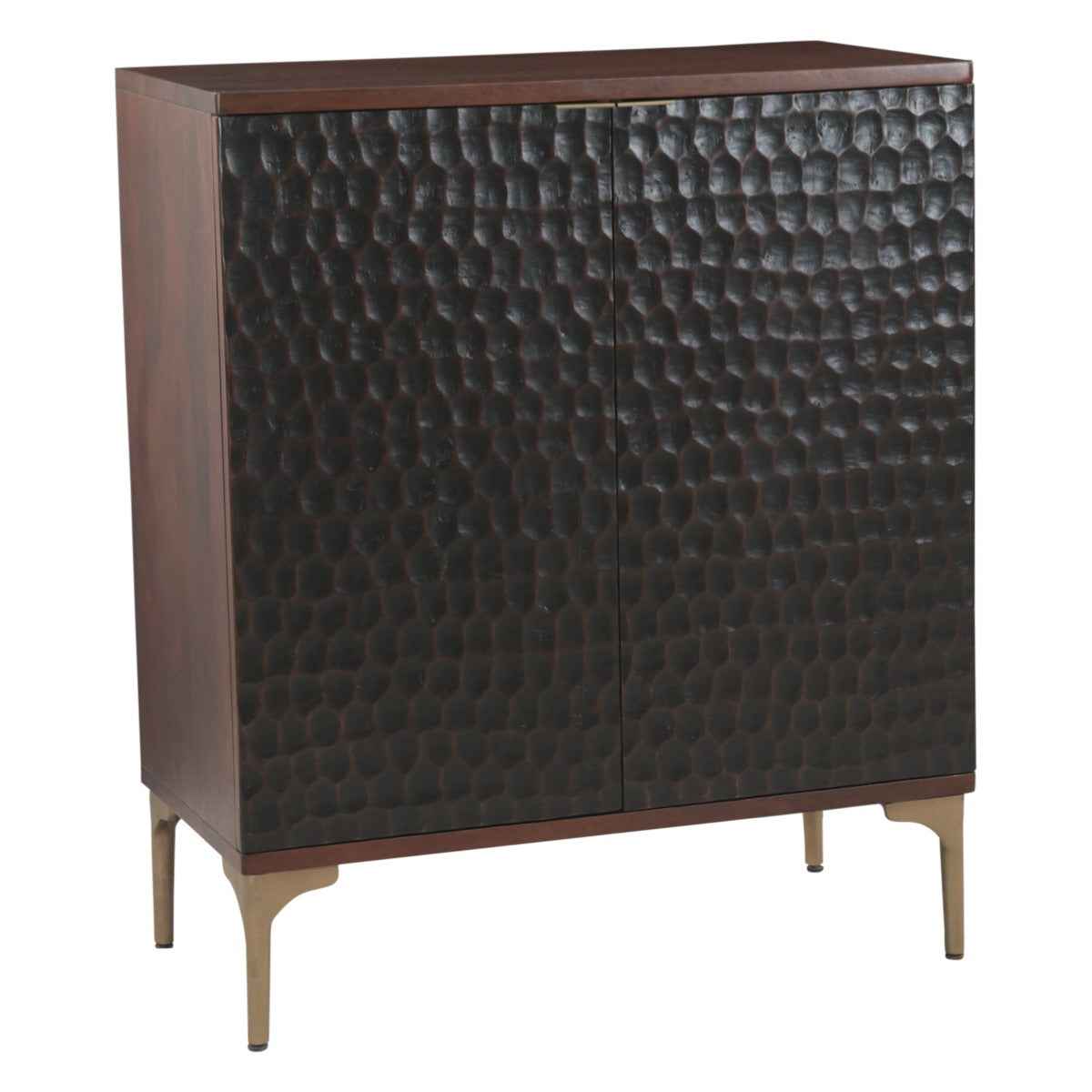 Santa Cruz 39" Bar Cabinet in Two Tone by Home Trends & Design at Eve Furniture