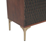 Santa Cruz 39" Bar Cabinet in Two Tone by Home Trends & Design at Eve Furniture