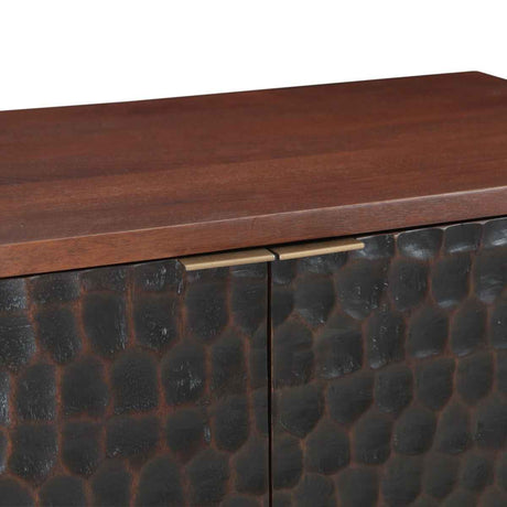Santa Cruz 39" Bar Cabinet in Two Tone by Home Trends & Design at Eve Furniture