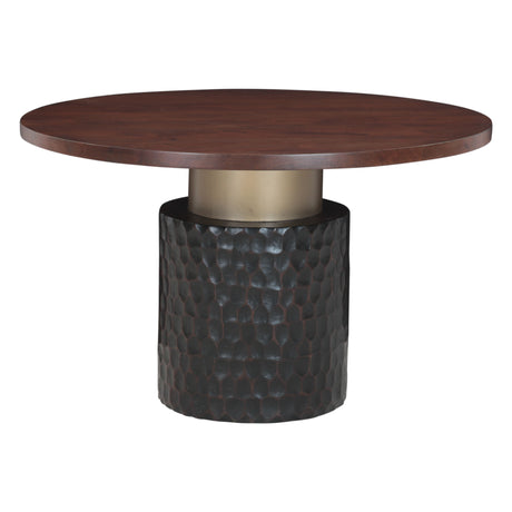 Santa Cruz 48" Round Dining Table in Two Tone by Home Trends & Design at Eve Furniture