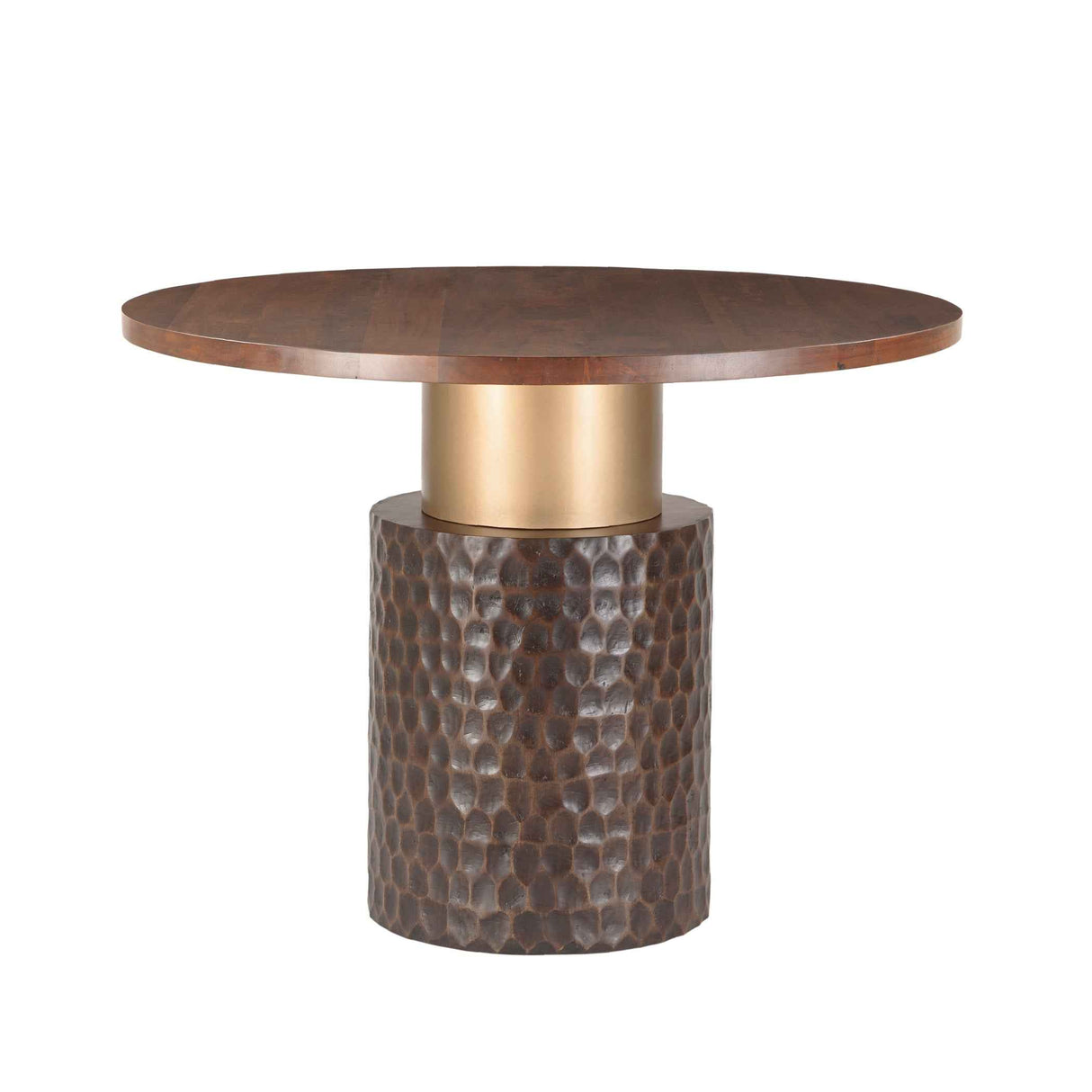 Santa Cruz 48" Round Gathering Table in Two Tone by Home Trends & Design at Eve Furniture