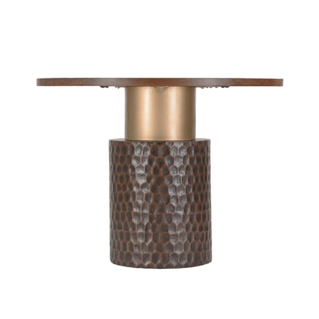 Santa Cruz 48" Round Gathering Table in Two Tone by Home Trends & Design at Eve Furniture
