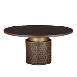 Santa Cruz 60" Round Dining Table in Two Tone by Home Trends & Design at Eve Furniture