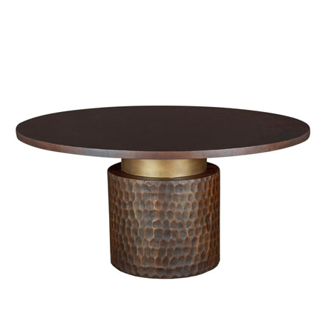 Santa Cruz 60" Round Dining Table in Two Tone by Home Trends & Design at Eve Furniture