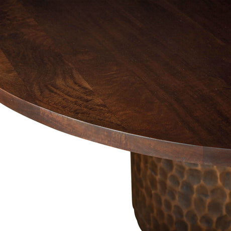 Santa Cruz 60" Round Dining Table in Two Tone by Home Trends & Design at Eve Furniture