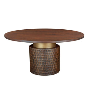 Santa Cruz 60" Round Dining Table in Two Tone by Home Trends & Design at Eve Furniture