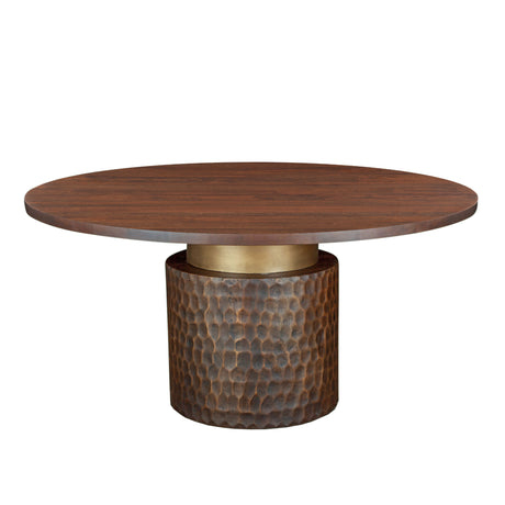 Santa Cruz 60" Round Dining Table in Two Tone by Home Trends & Design at Eve Furniture