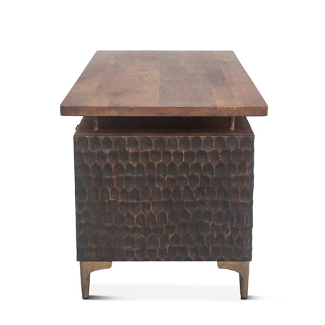 Santa Cruz 66" Office Desk in Two Tone by Home Trends & Design at Eve Furniture