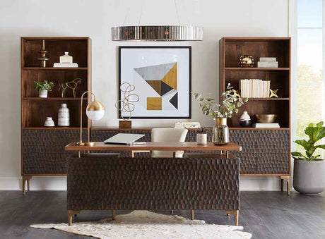 Santa Cruz 66" Office Desk in Two Tone by Home Trends & Design at Eve Furniture