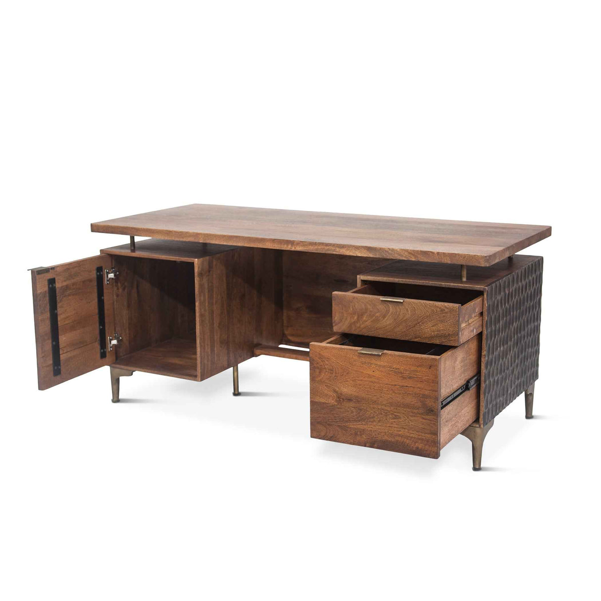 Santa Cruz 66" Office Desk in Two Tone by Home Trends & Design at Eve Furniture