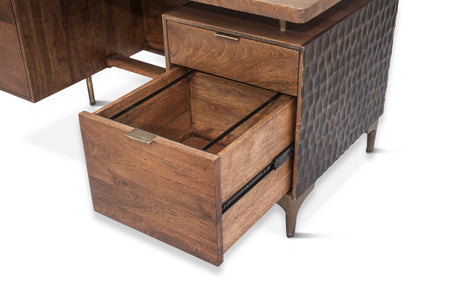 Santa Cruz 66" Office Desk in Two Tone by Home Trends & Design at Eve Furniture