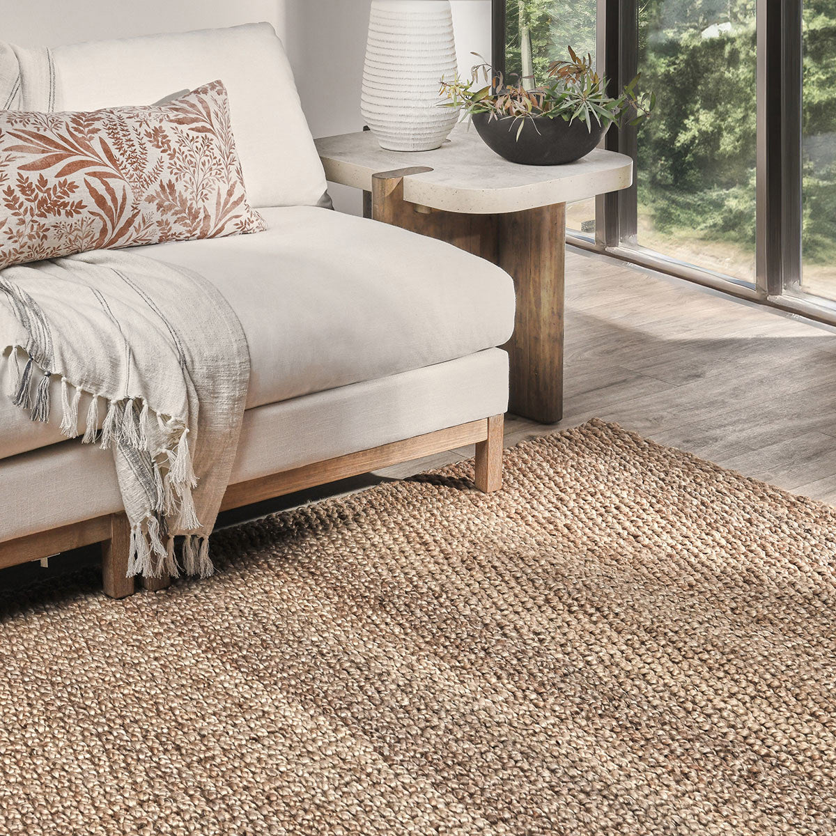 Santa Cruz Jute Natural Rug by Classic Home at Eve Furniture