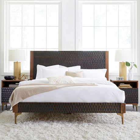 Santa Cruz King Bed in Two Tone by Home Trends & Design at Eve Furniture