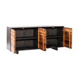 Santa Fe 72" Four Door Sideboard in Natural Saal Wood by Home Trends & Design at Eve Furniture