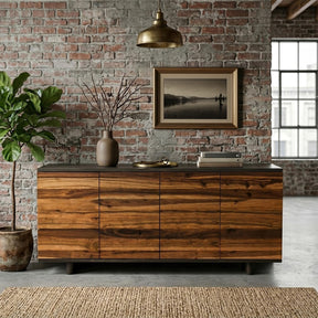 Santa Fe 72" Four Door Sideboard in Natural Saal Wood by Home Trends & Design at Eve Furniture