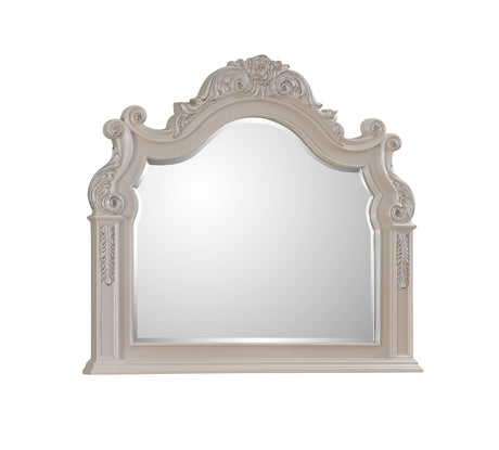 Santa Monica Pearl White Bedroom Set by Cosmos Furniture at Eve Furniture