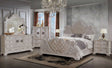 Santa Monica Pearl White Bedroom Set by Cosmos Furniture at Eve Furniture