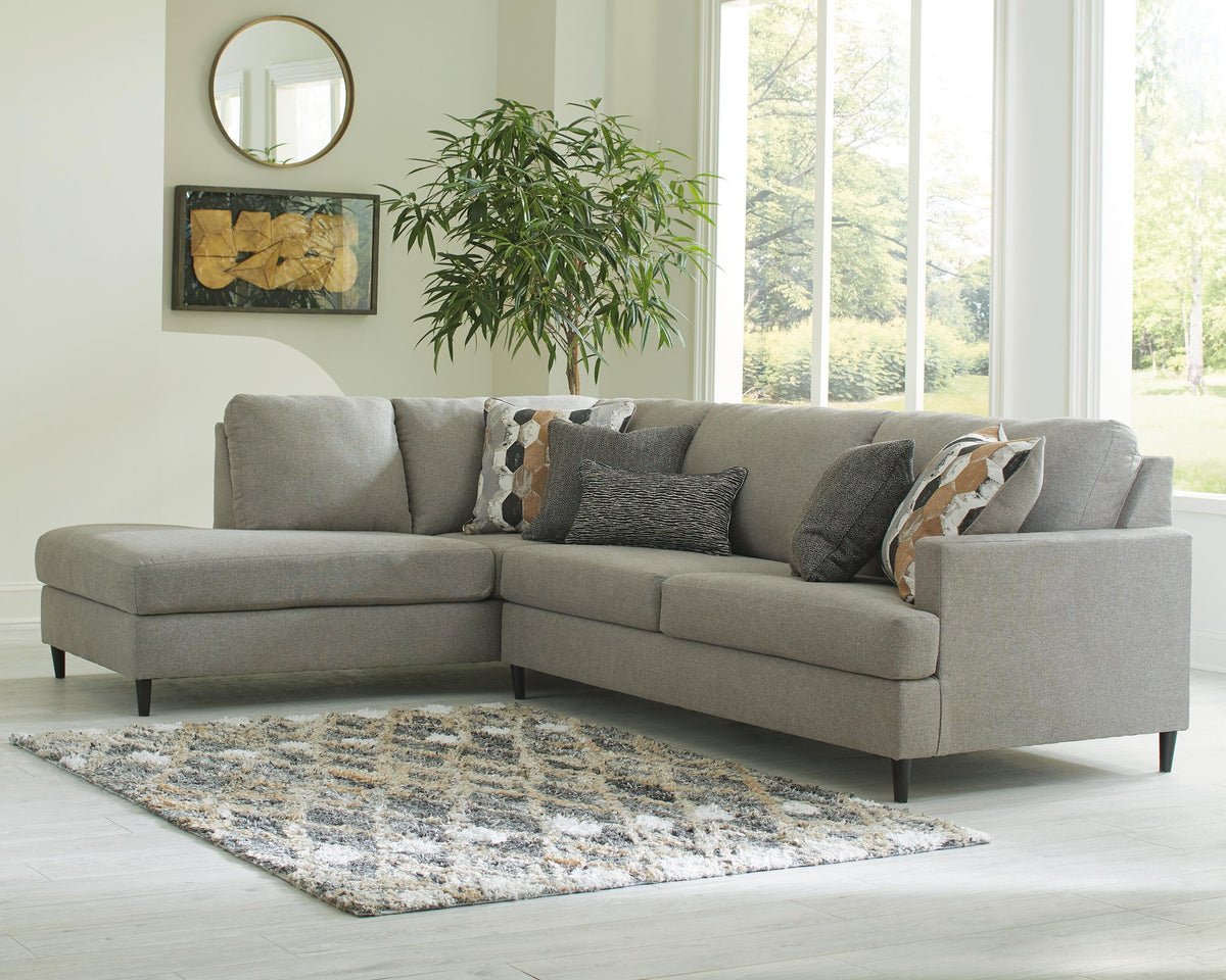 Santasia 2-Piece Sectional with Left Chaise by Ashley at Eve Furniture