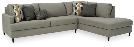 Santasia 2-Piece Sectional with Right Chaise by Ashley at Eve Furniture