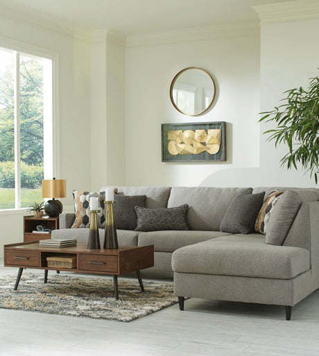 Santasia 2-Piece Sectional with Right Chaise by Ashley at Eve Furniture