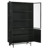Santiago Matte Black Rectangular 4-Door Cabinet by Coaster at Eve Furniture